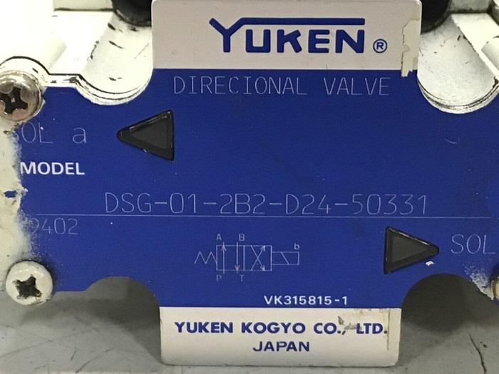 Used YUKEN Directional Valve DSG-01-2B2-D24-50331 #129693