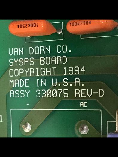 Used VAN DORN Power Supply 330075 USED