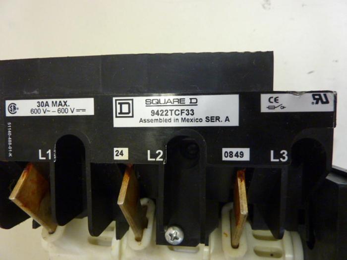 Used SQUARE D Disconnect Switch 9422TCF33 #67675