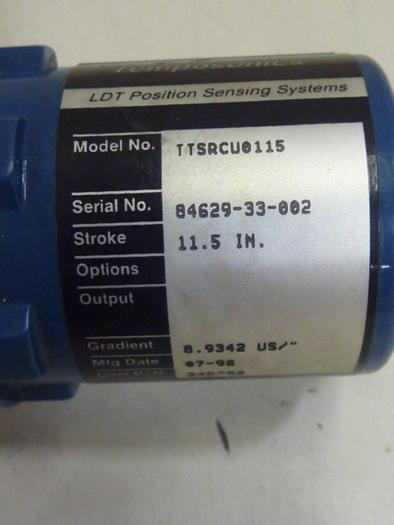 Used TEMPOSONICS INC LDT Position Sensing System TTSRCU0115 #66958