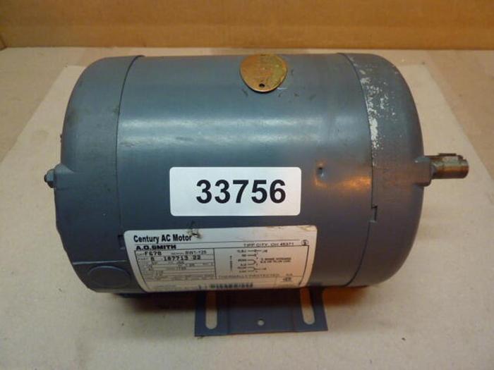 Used CENTURY 1/2 HP AC Motor F678 #33756