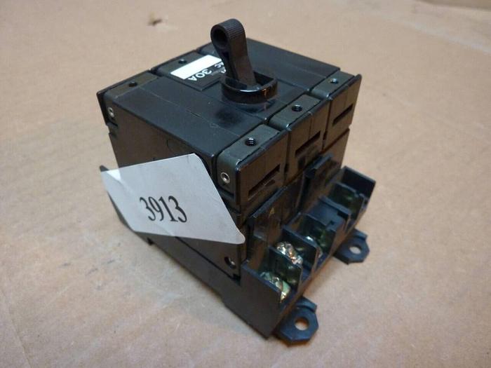 Used FUJI ELECTRIC 30 Amp Circuit Protector Breaker CP33EM/30W #3913