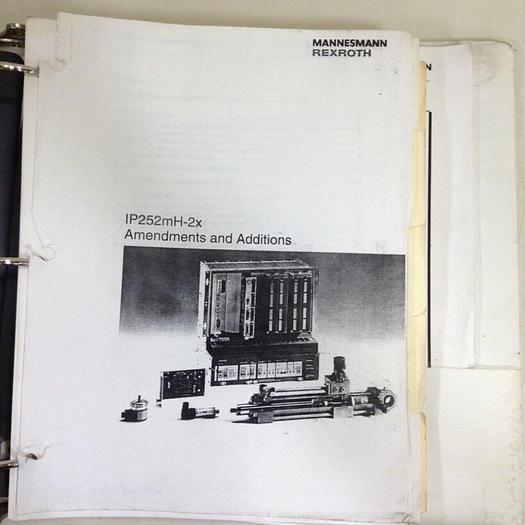 Used MANNESMANN REXROTH Manual IP252MH-2X #71050