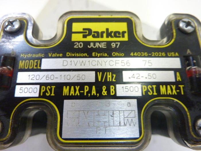 Used PARKER Valve D1VW1CNYCF56 #44589