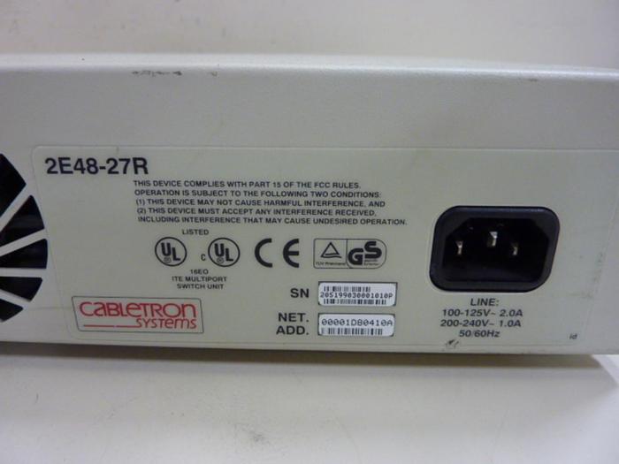 Used CABLETRON Smart Switch 2200 2E48-27R #56876