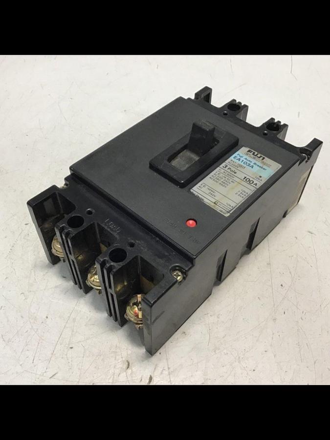 Used FUJI ELECTRIC 100 Amp Circuit Breaker EA103A-100 Used