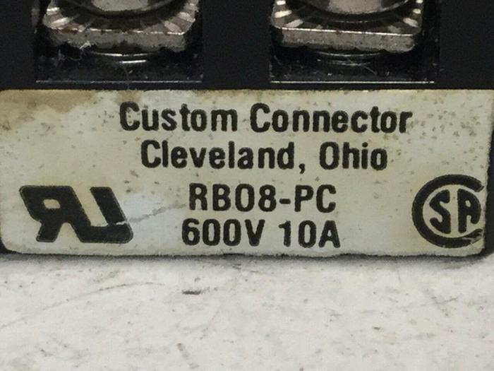 Used CUSTOM CONNECTOR Relay Socket RB08-PC #104357