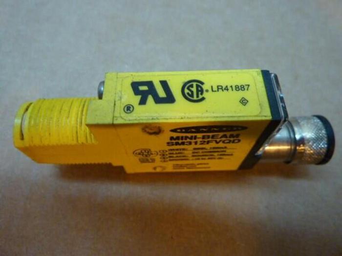 Used BANNER ENGINEERING Photoelectric Scanner SM312FVQD #21610
