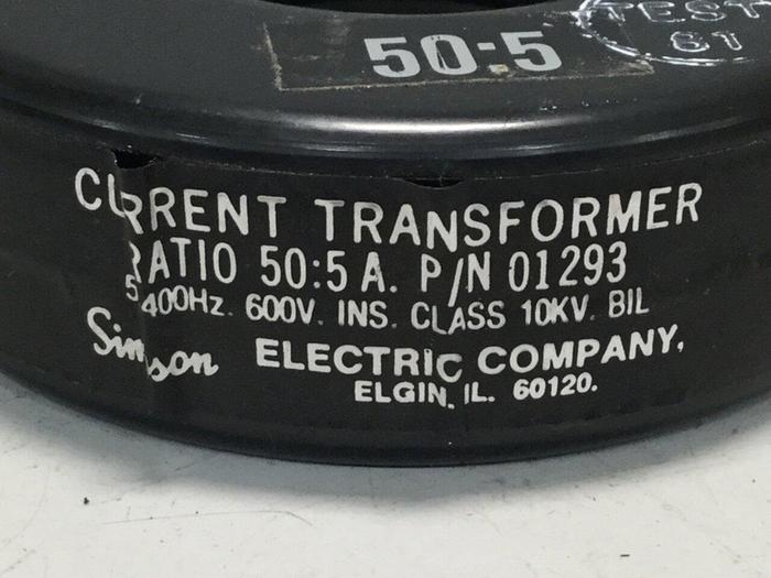 Used SIMPSON Current Transformer 01293 #109128
