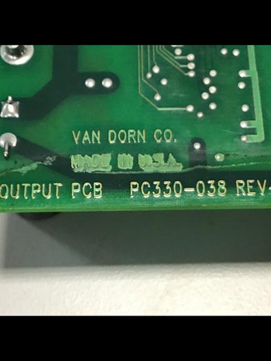 Used VAN DORN Pathfinder DC Output Board PC330-038 Used