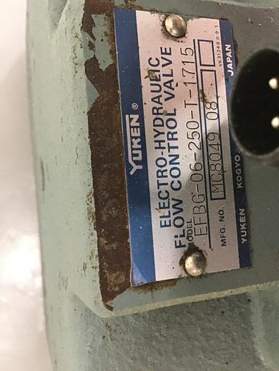 Used YUKEN Flow Control Valve EFBG-06-250-T-1715 #135066
