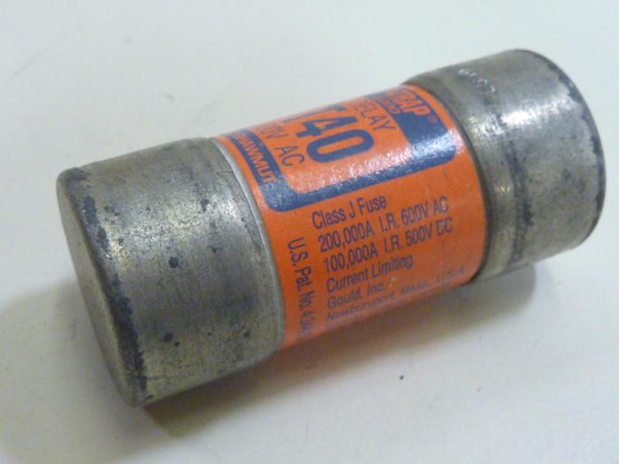 Used FERRAZ SHAWMUT 40 Amp Fuse AJT40 #62389