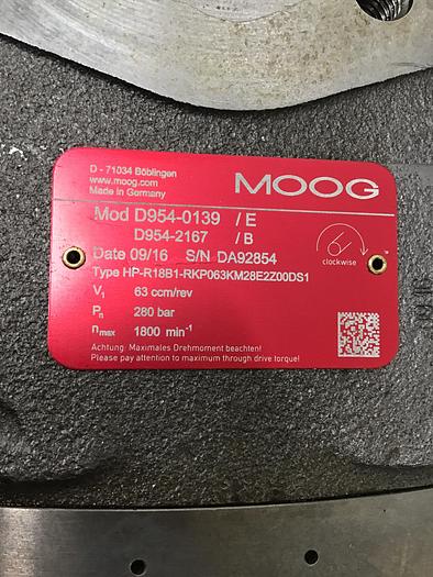 Used MOOG MULTIPLE Pump D954-0139/E Used #139250