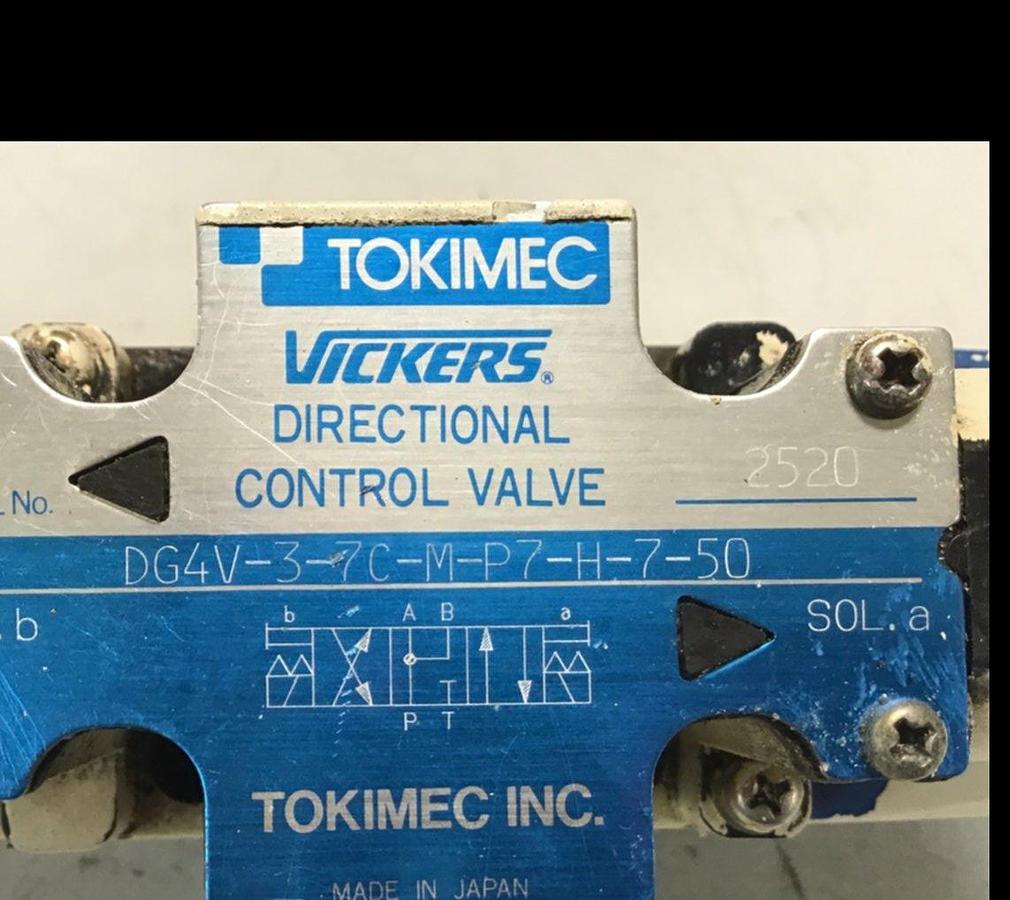 Used VICKERS Tokimec Directional Control Valve DG4V37CMP7H750 USED