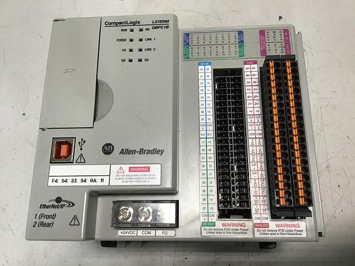 Used ALLEN BRADLEY 1769-L27ERM-QBFC1B SER A