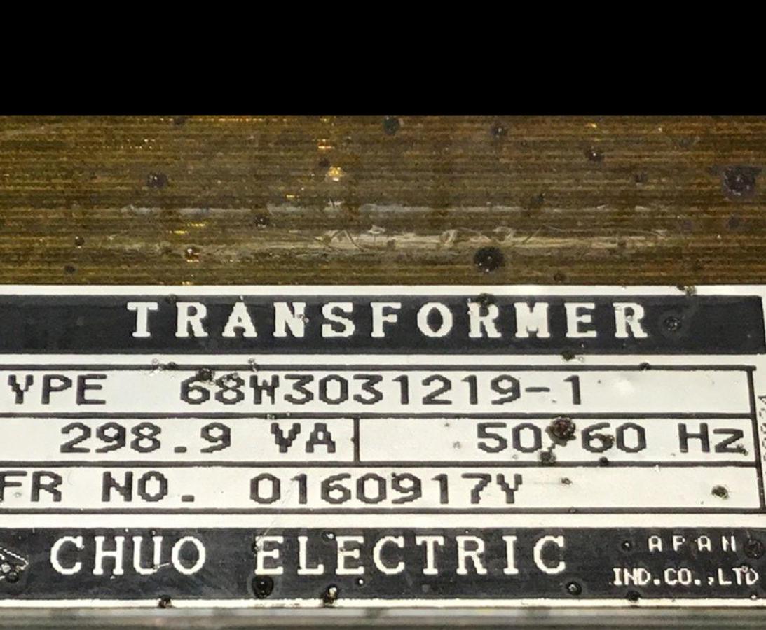 Used CHUO ELECTRONICS Transformer 68W3031219-1 USED