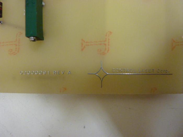 Used CONTROL LASER Circuit Board 02000091 #54858