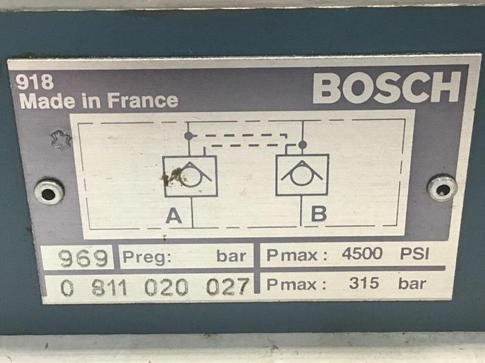 Used BOSCH Check Valve 0 811 020 027 Used
