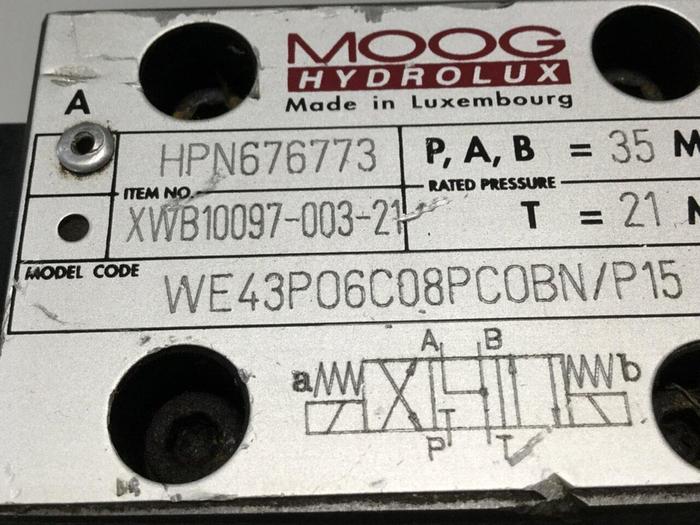 Used MOOG Valve WE43P06C08PCOBN/P15 #110026