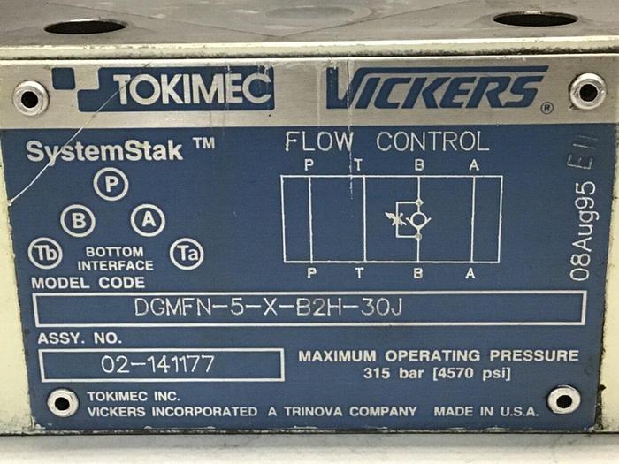Used VICKERS Valve DGMFN-5-X-B2H-30J #132183
