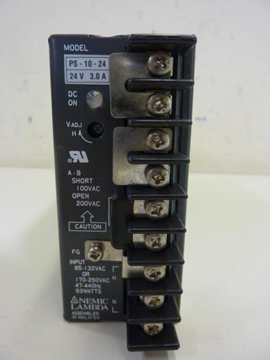 Used NEMIC-LAMBDA Power Supply PS-10-24 #71513