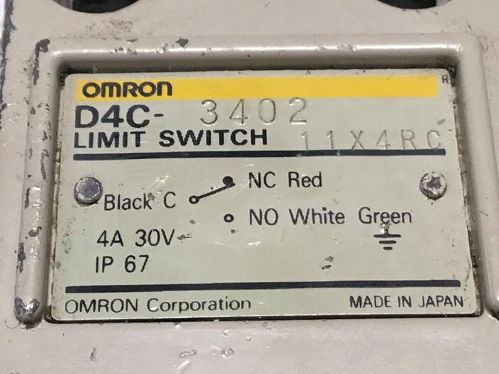 Used OMRON Limit Switch D4C-3402 #128484