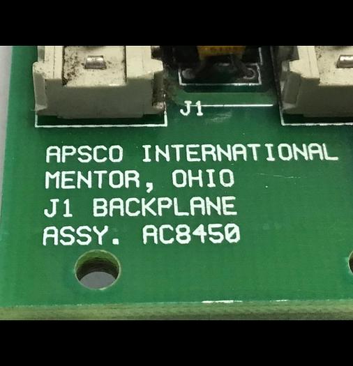 Used APSCO Van Dorn Rack Circuit Board AC8450 USED