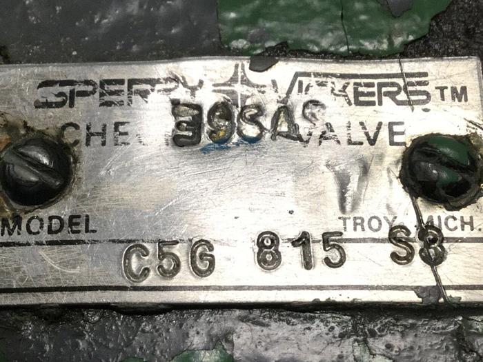 Used SPERRY VICKERS Valve C5G815S3 #102713
