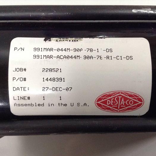 Used DESTACO Pneumatic Hold Clamp 991MAR-044M-90A-78-11-DS #90059