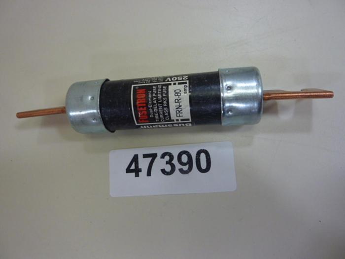 Used FUSETRON 80 Amp Fuse FRN-R-80 #47390