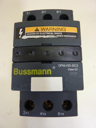 Used BUSSMANN 30 Amp Fuse Holder OPM-NG-SC3 #55467