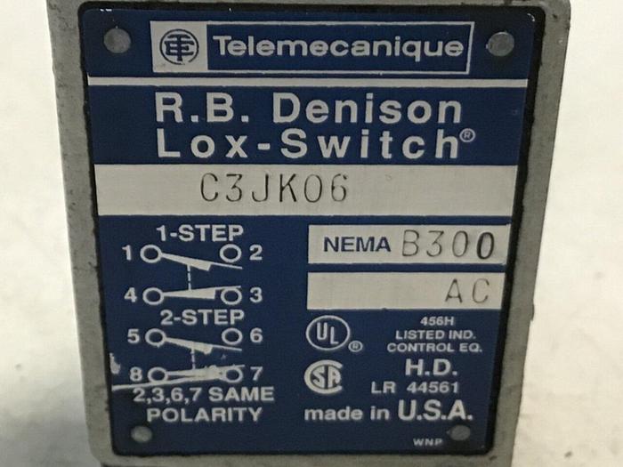 Used TELEMECANIQUE Limit Switch C3JK06 #121450