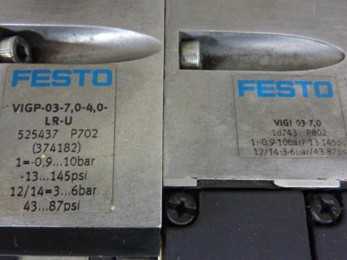 Used FESTO Control Block w/ Valves IFB8-03 #52801