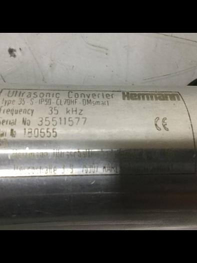 Used HERRMANN Ultrasonic Converter 35-S-IP50-CL70HF Used
