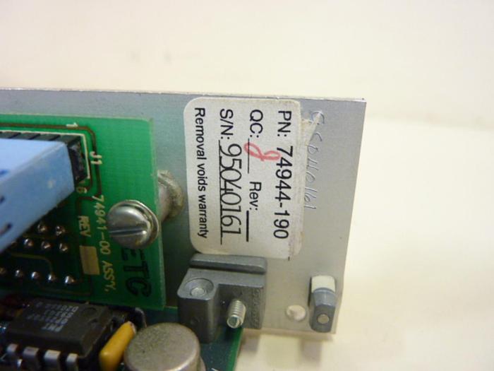 Used RANSBURG Amplifier Module 74944-190 #45596