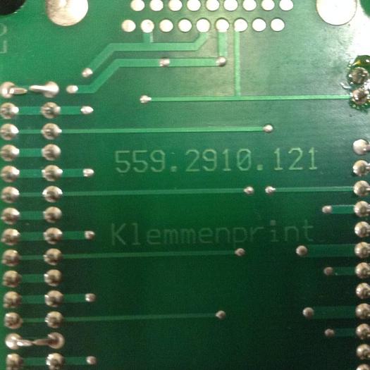 Used KLEMMENPRINT Circuit Board 559.2910.121 #85845