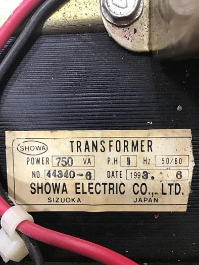 Used SHOWA 750 VA Transformer 44340-6 #124041