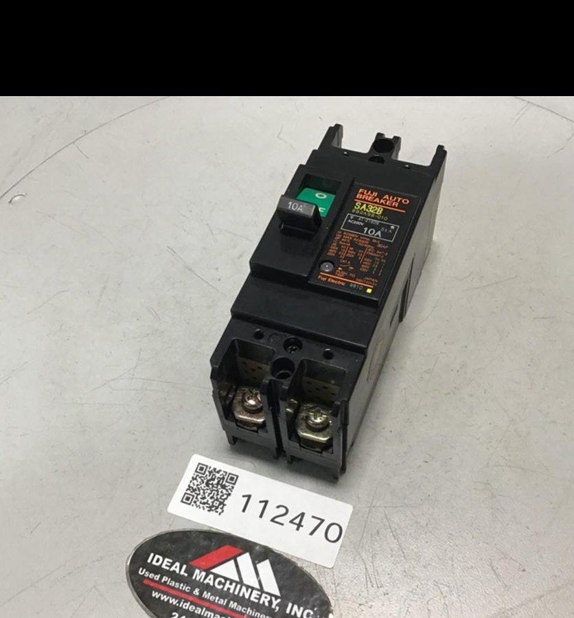 Used FUJI ELECTRIC 10 Amp Circuit Breaker SA32B-10 USED