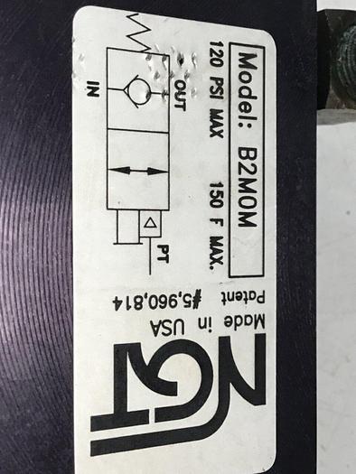 Used NGT Manual Release Check Valve B2M0M #115978