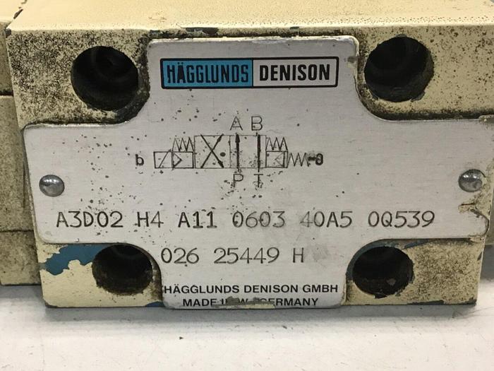 Used HAGGLUNDS DENISON Valve A3D02 H4 A11 0603 40A5 0Q539 USED