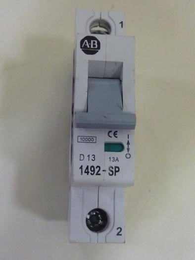 Used ALLEN BRADLEY 13 Amp Circuit Breaker 1492-SP1D130 SER C #64279