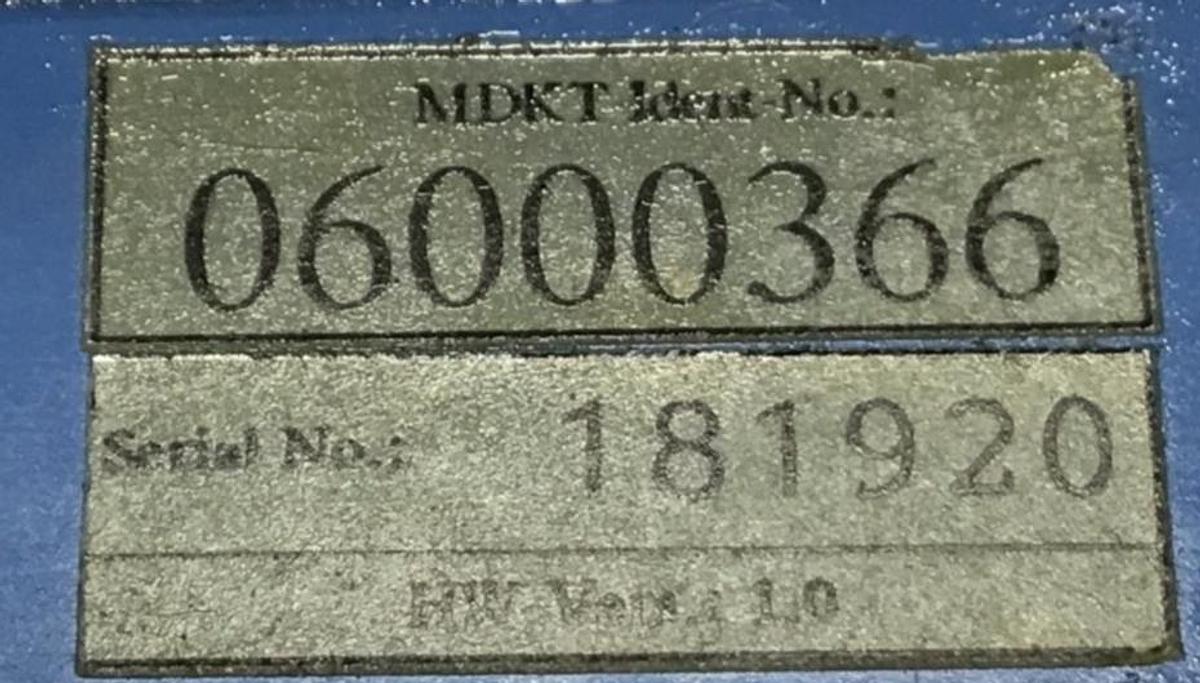 Used MANNESMANN DEMAG 06000366 BackPlane MB 121 USED