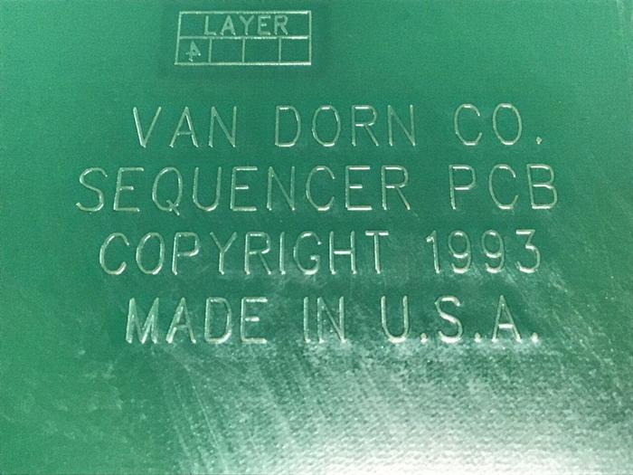 Used VAN DORN Sequencer Circuit Board PC330-029 330-029 Used