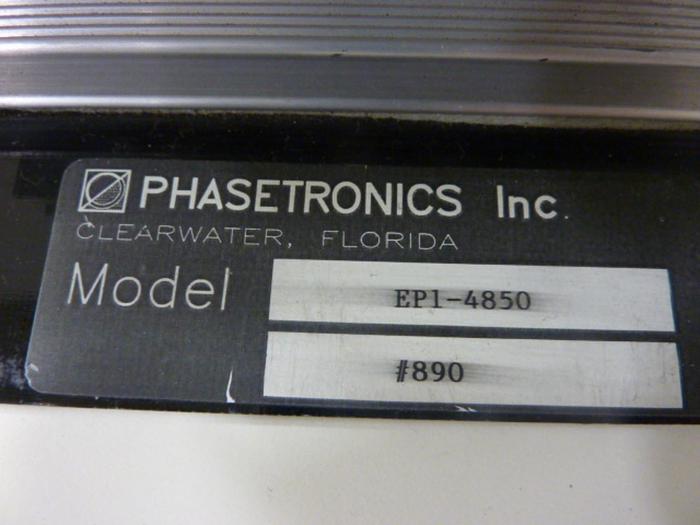 Used PHASETRONICS Power Supply EP1-4850 #51064