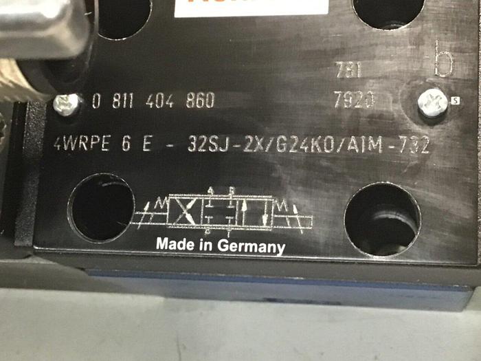 Used REXROTH Valve 4WRPE6E32SJ2X/G24K0AIM732 #113936