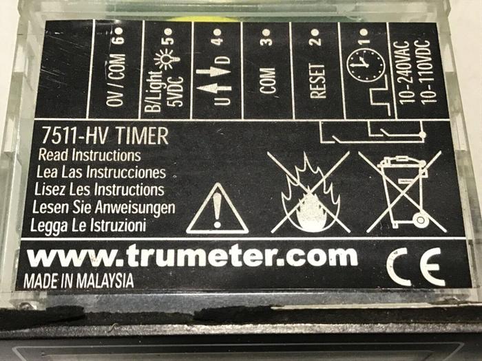 Used TRUMETER Timer 7511-HV #135411