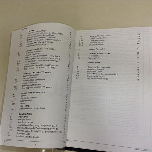 Used SIEMENS Operating Instructions G85139-H1751-U529-D1 #70705