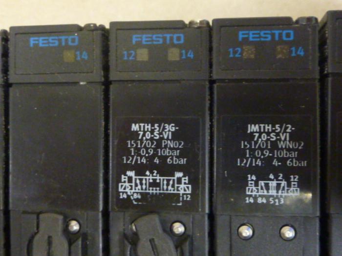 Used FESTO Control Block w/ Valves VIFB-03-B #66585