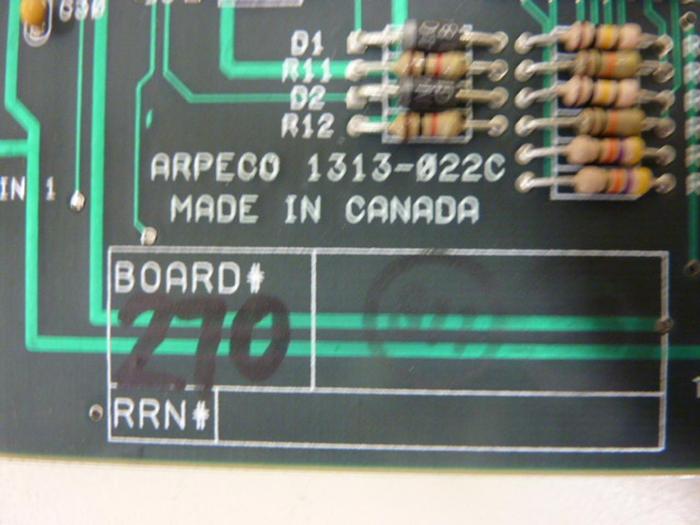 Used ARPECO Circuit Board 1313-022C #47713