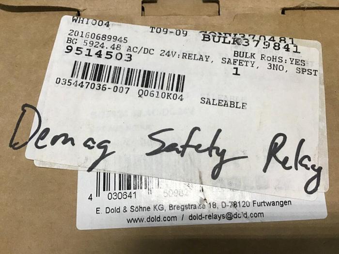 SAFEMASTER Safety Relay BG5924.48 #138401